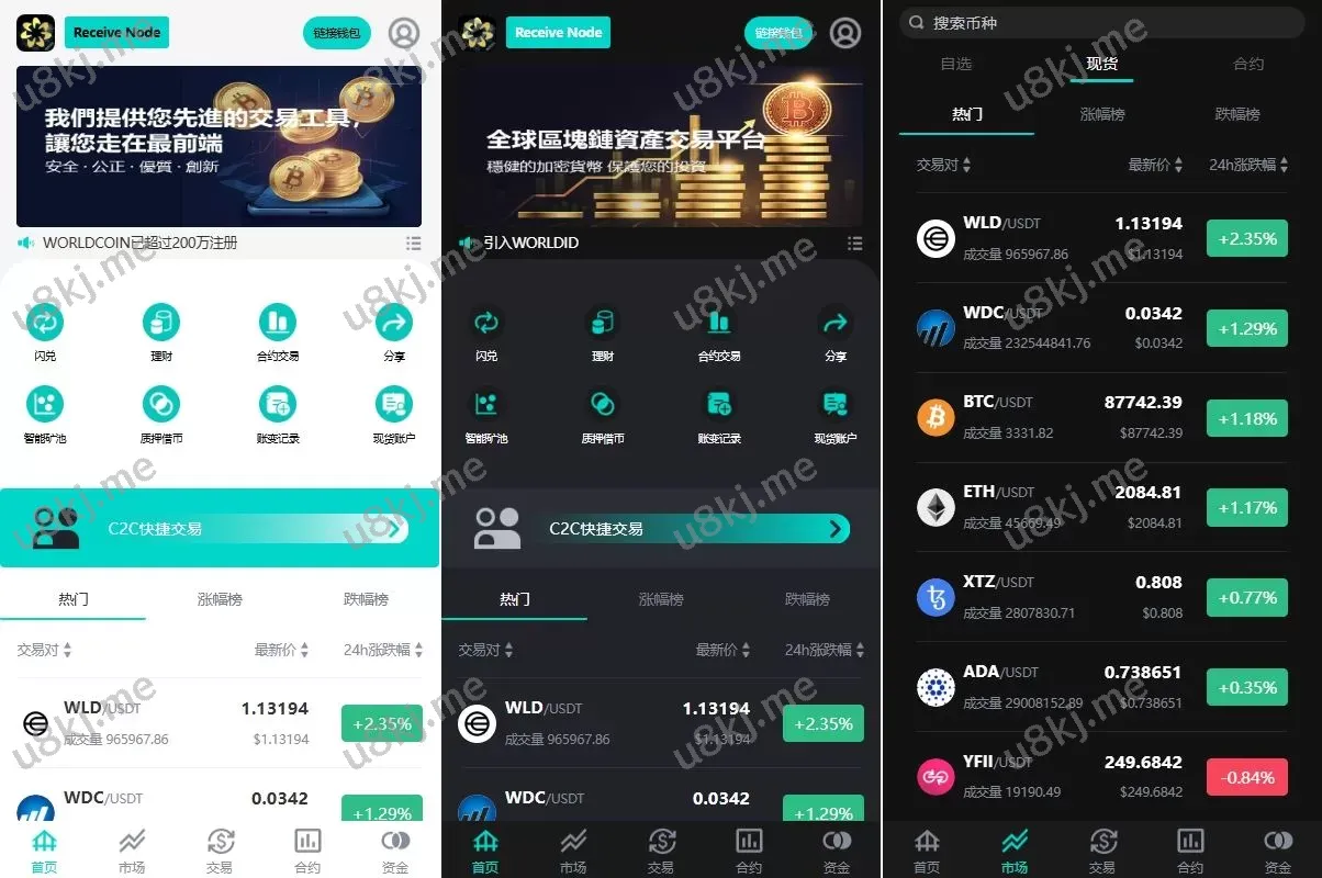 多国语言切换交易所源码/永续合约交割合约/C2C/K线控制源码