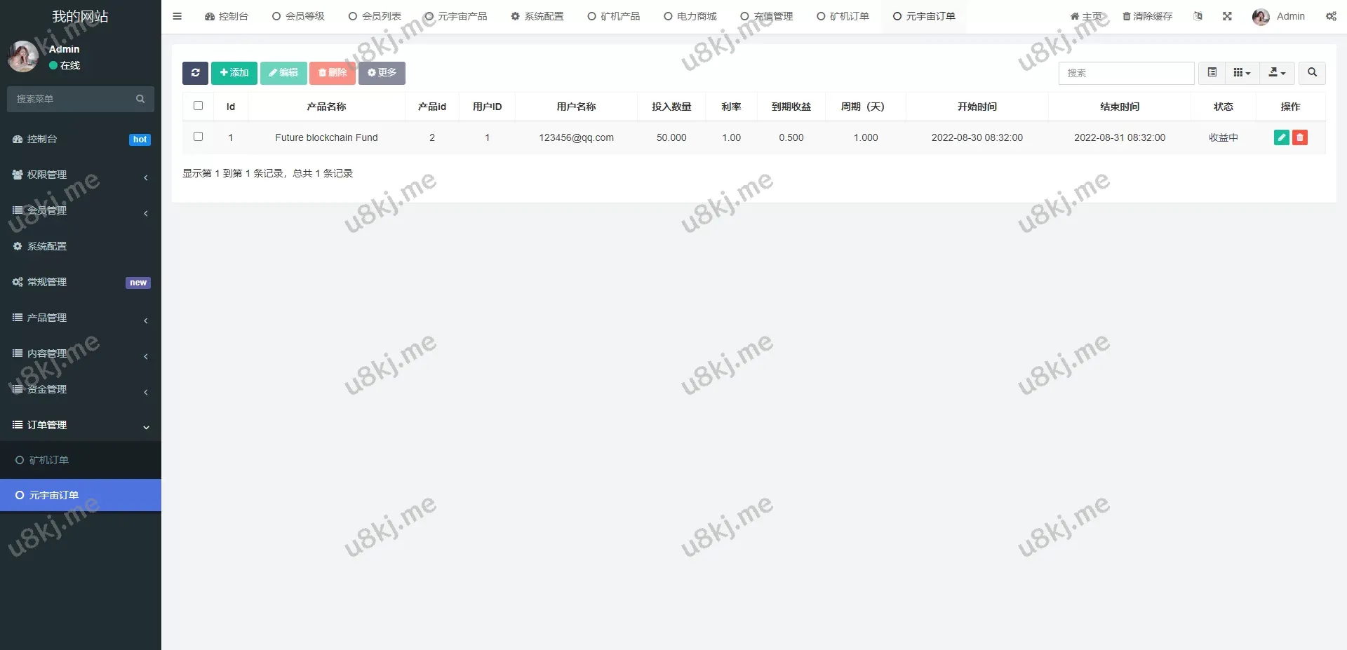 版区块链投资源码/元宇宙投资理财源码/云矿机投资源码