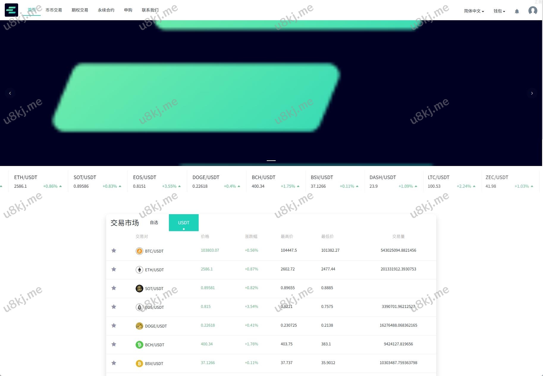 运营版海外交易所 期权交易 合约交易 多国语言切换申购交易所