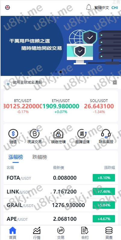二开版交易所系统 秒合约交易所 锁仓挖矿 前端uinapp